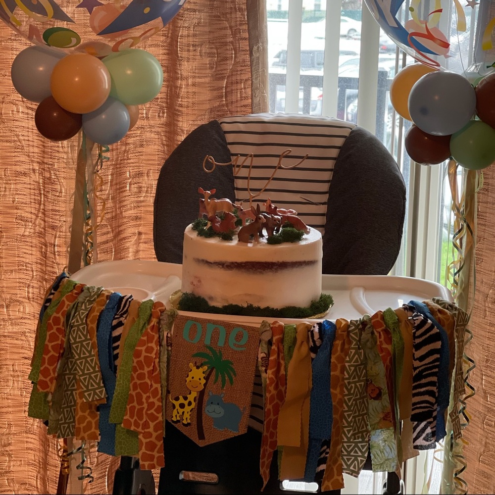 Woodland Animal High Chair Banner! 1st birthday